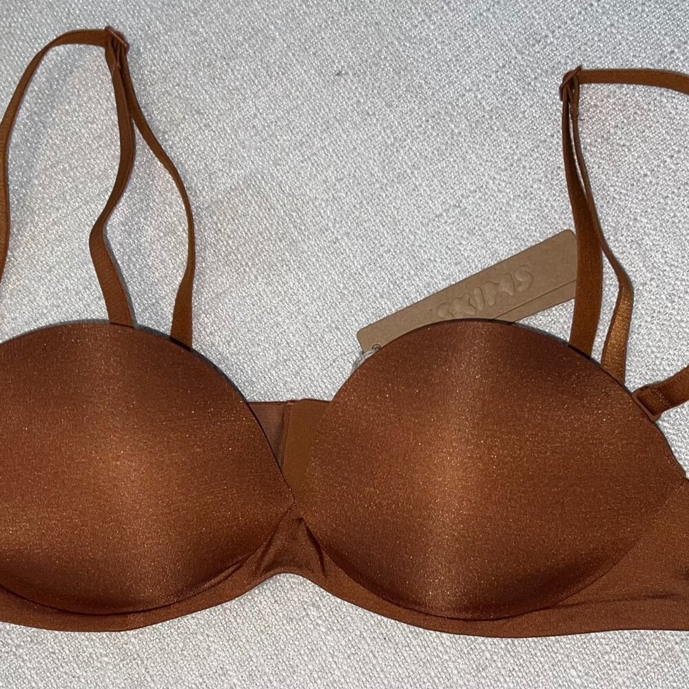 SKIMS Push Up Strapless Bra - 32A - Bronze